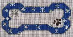 BP-03-13M Blue Snow Flake Bone Ornament on 13M