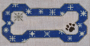 BP-03-13M Blue Snow Flake Bone Ornament on 13M