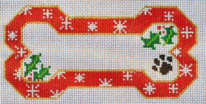 BP-04-13M Red Snow Flake Bone Ornament on 13M