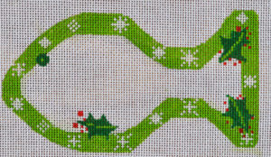 BP-05 Snowflake Cat Fish Ornament - Green
