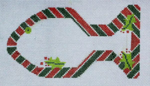 BP-06 Candy Cane Cat Fish Ornament