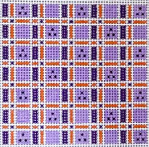BP-94 Purple and Orange Plaid Insert