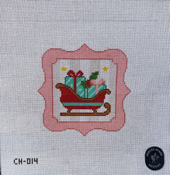CH-014_AED Christmas Sleigh Ornament