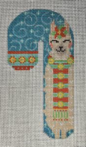 CH-1105 Light Blue Llama Candy Cane