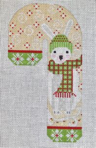 CH-1264 Woodland Creatures Candy Cane - Rabbit