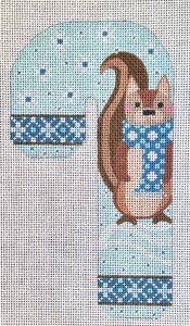 CH-1266 Woodland Creatures Candy Cane - Squirrel