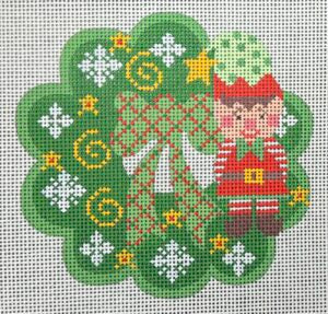 CH-1292 Wreath Ornament - Elf