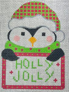 CH-1414 Penguin Tag - Holly Jolly