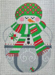 CH-1494 Jingle Snowman Green Hat
