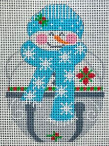CH-1499 Jingle Snowman Blue Hat
