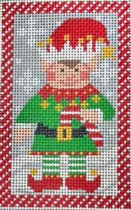 CH-1546 Elf Holding Candy Cane 13 Mesh
