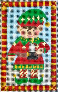 CH-1547 Elf Holding Candle