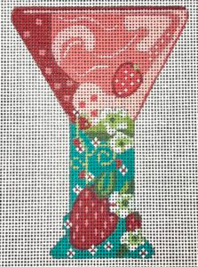 CH-1693 Cocktail Scissors Case - Strawberry Daiquiri - stitchguide available