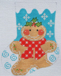 CH-173 Gingerbread Girl Mini Stocking