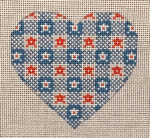 CH-336 Blue and Red Heart