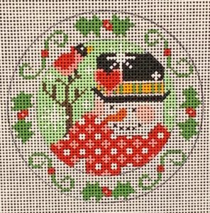 CH-447 Holly Snowman