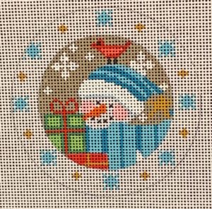 CH-448 Snowman with Presents and Snowflakes