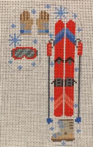 CH-459 Skiing Candy Cane