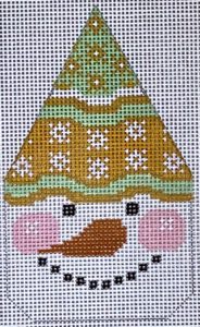 CH-504 Snowman Face - Peach/Green Hat