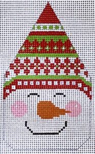 CH-505 Snowman Face- Red/Green Hat