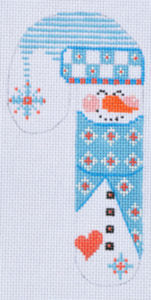 CH-58 Blue Diamonds  Snowman Candy Cane