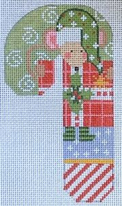 CH-690 Mouse with Present Candy Cane