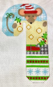 CH-691 Mouse with Cheese Candy Cane