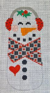 CH-851 Black and Red Scarf Snowman