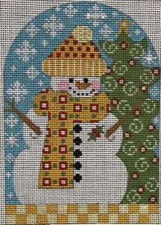 CH-882 Snowman With Yellow Scarf
