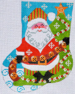 CH-93 Jingle Bell Santa Mini Stocking