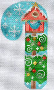 WTP06- Bird House Candy Cane