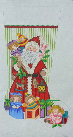 SC7323 Santa with Girl Toys