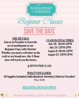 Beginner Needlepoint Class