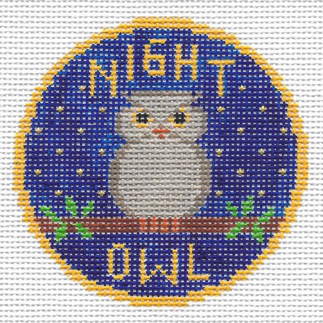 Doolittle Stitchery B669 Night Owl Badge