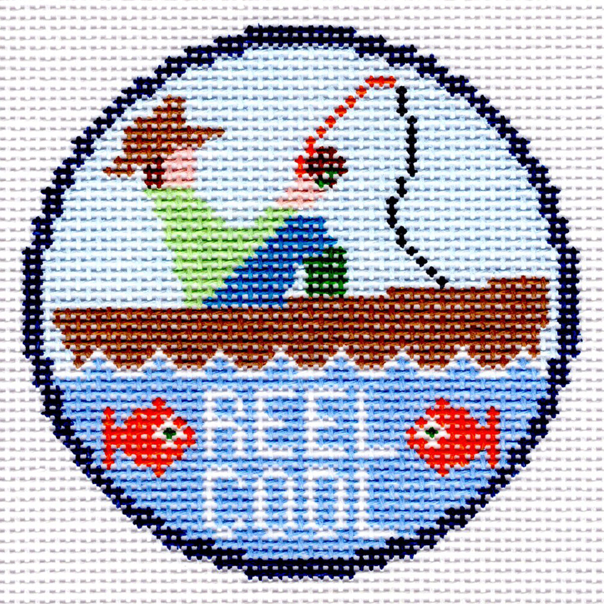 Doolittle Stitchery B679 Reel Cool Badge