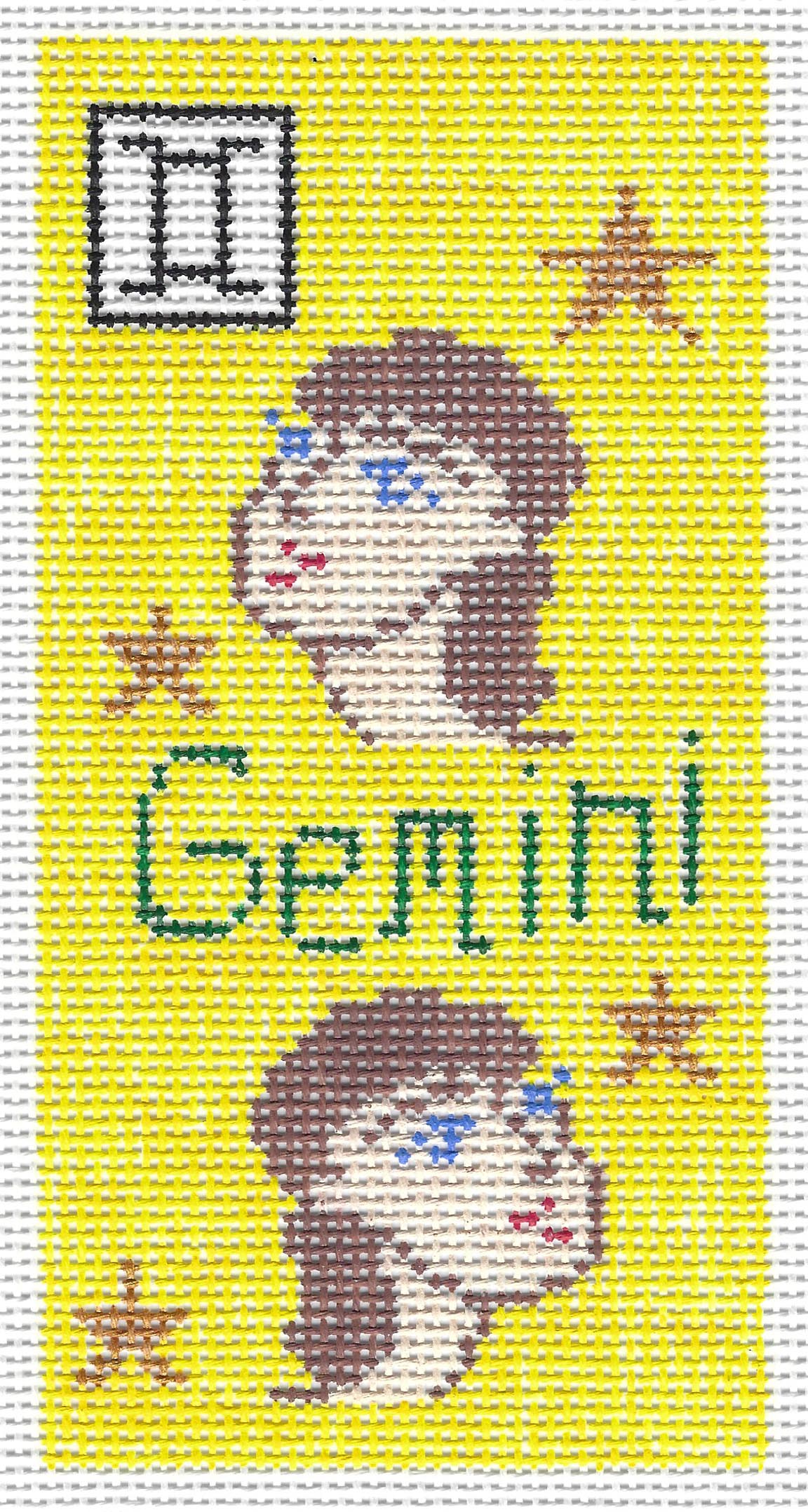 Doolittle Stitchery EZ106 Gemini Zodiac Eyeglass Case