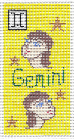 Doolittle Stitchery EZ106 Gemini Zodiac Eyeglass Case
