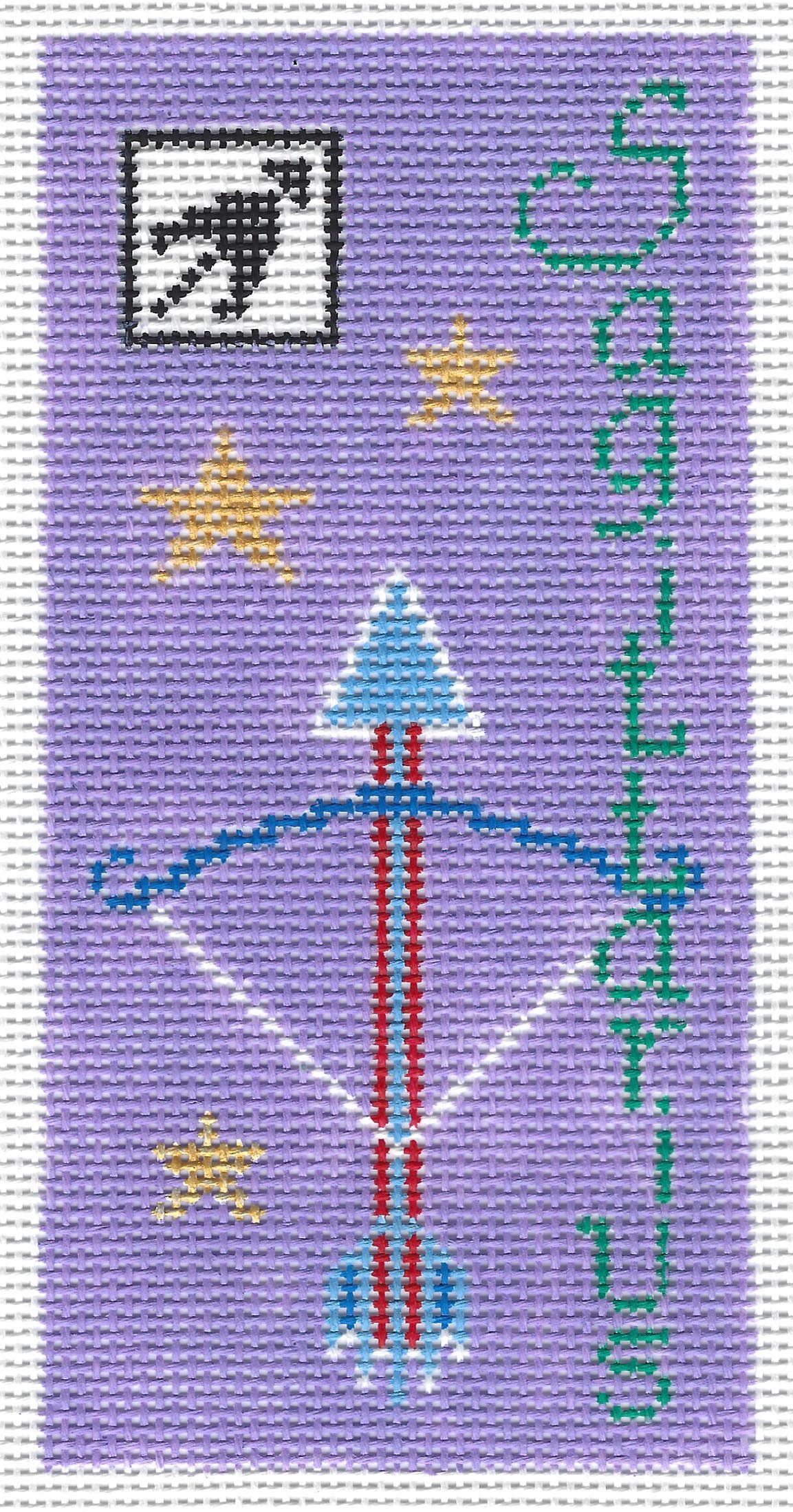 Doolittle Stitchery EZ111 Sagittarius Zodiac Eyeglass Case