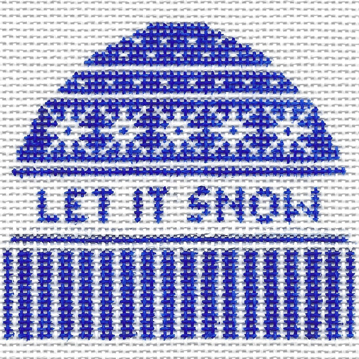 Doolittle Stitchery H275 Let It Snow Hat