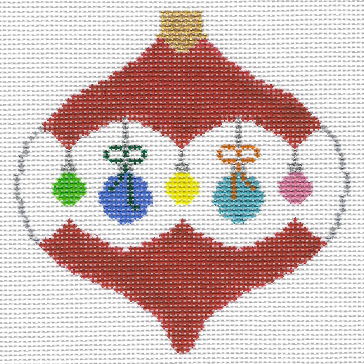 Doolittle Stitchery O102 X-mas Ball w/ Lights Ornament