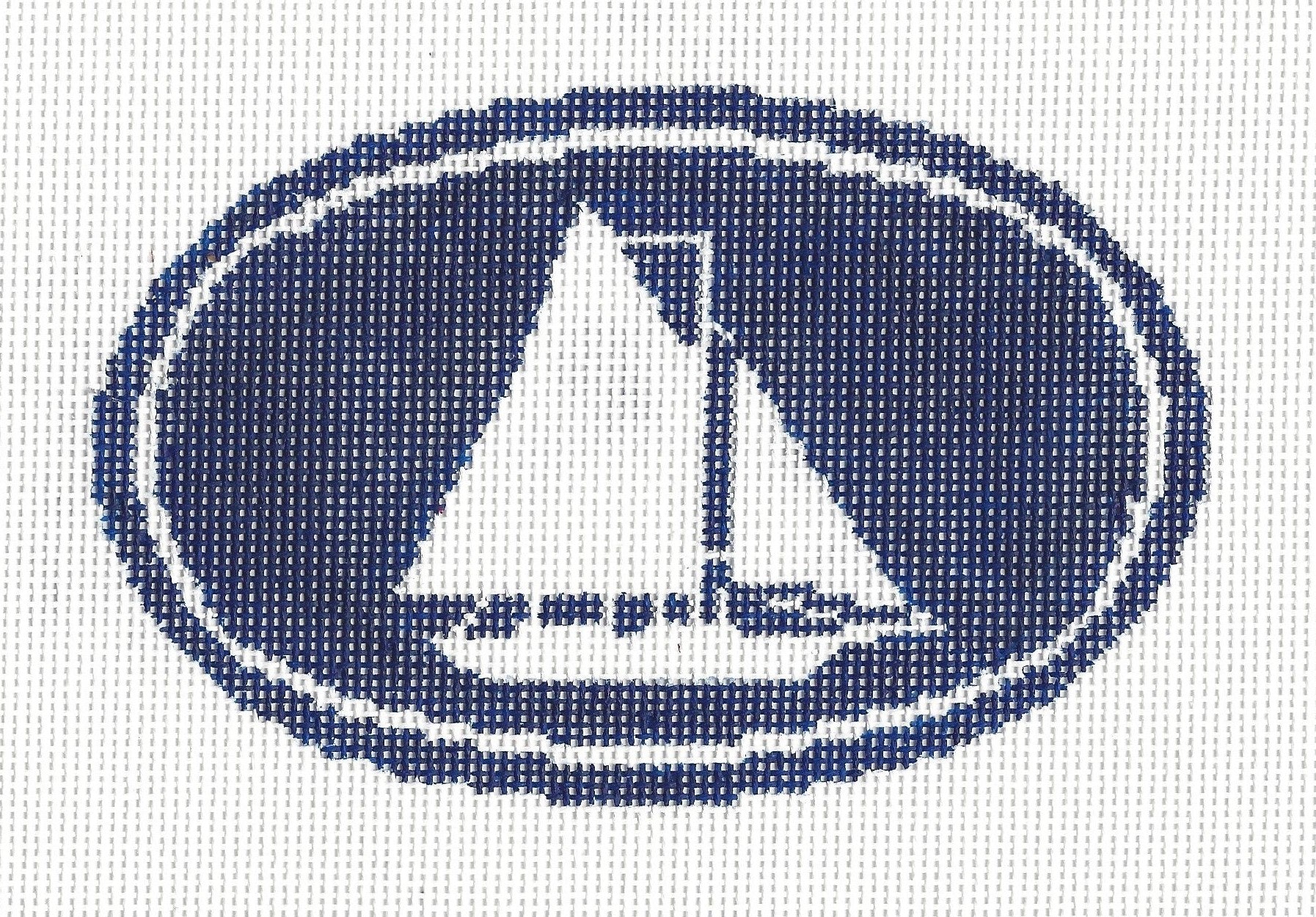 Doolittle Stitchery O111 Sailboat Rowayton Oval