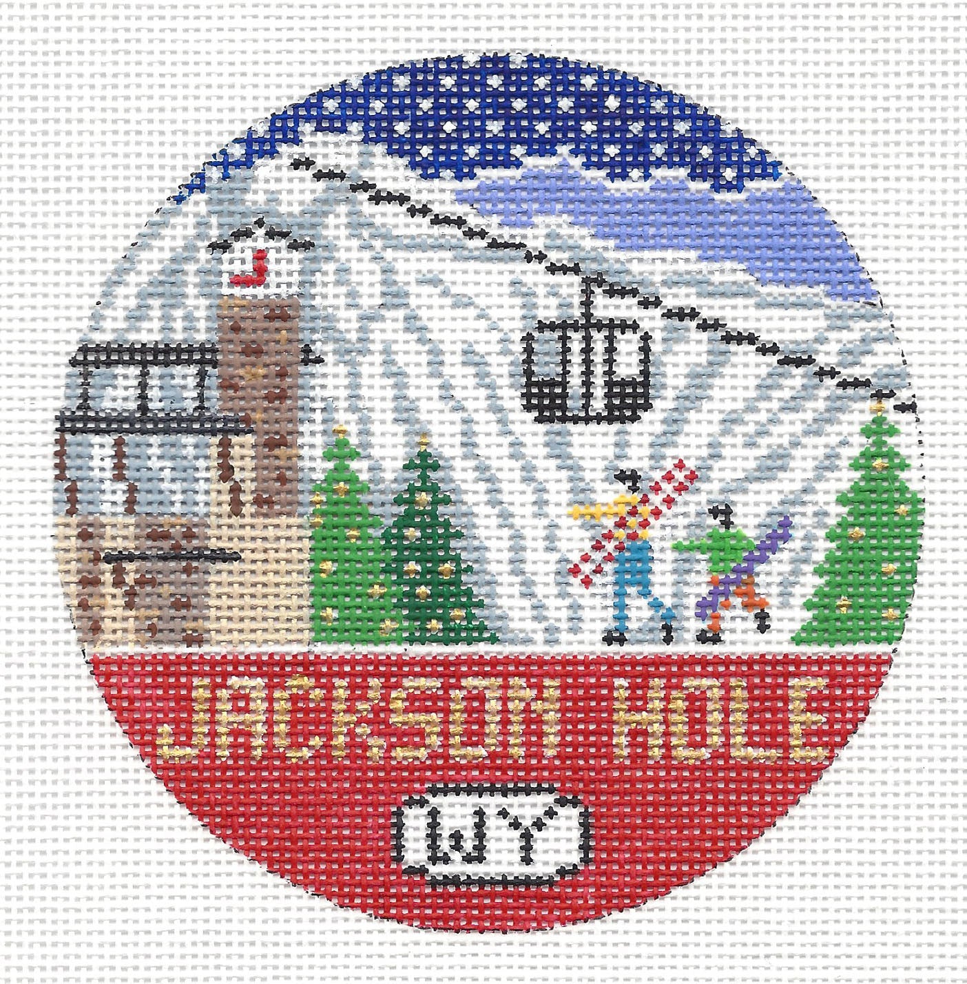 Doolittle Stitchery R129 Jackson Hole, WY Round