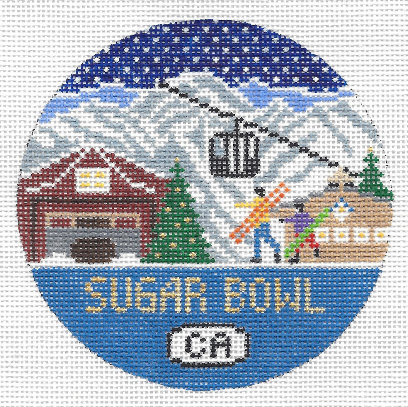 Doolittle Stitchery R134 Sugar Bowl, CA Round