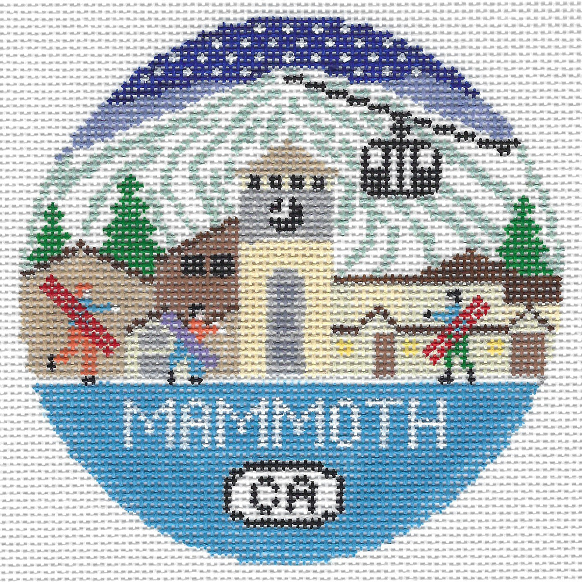 Doolittle Stitchery R156 Mammoth, CA Round
