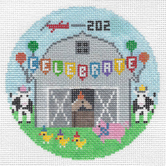 Doolittle Stitchery R608 Celebration Barn Round