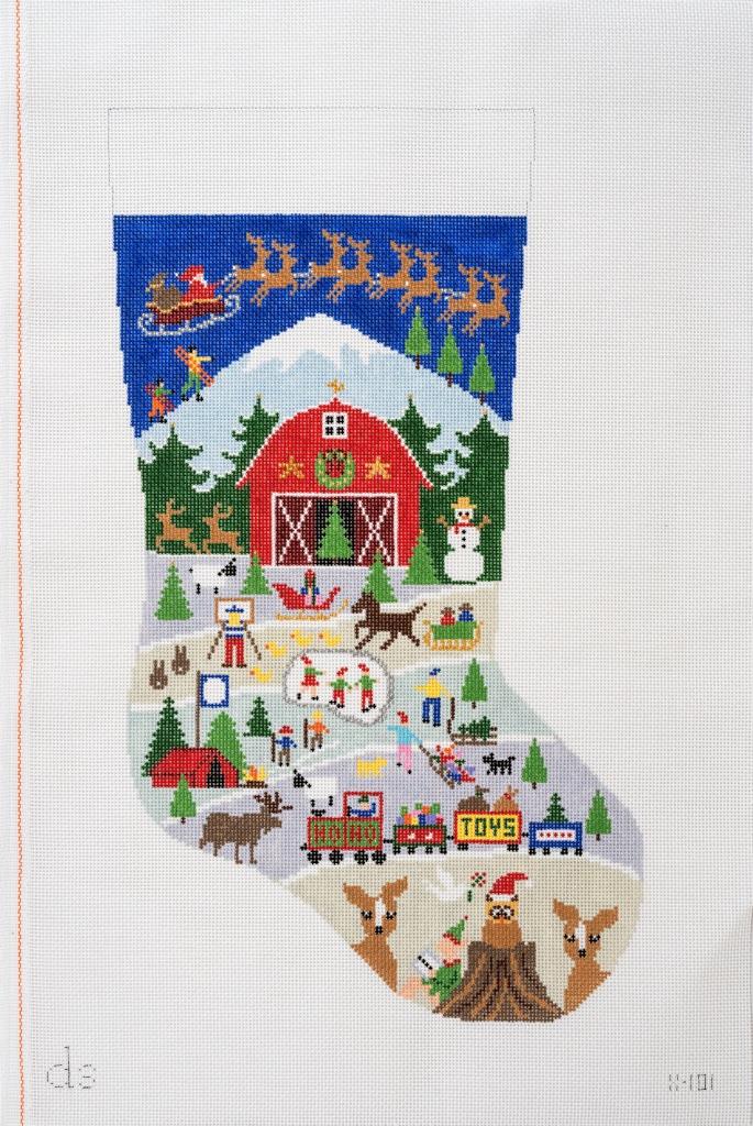 Doolittle Stitchery X801 Christmas Fun Stocking