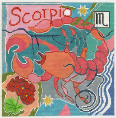 Doolittle Stitchery Z110 Scorpio Zodiac Square