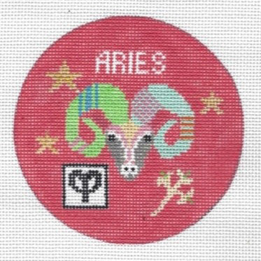 Doolittle Stitchery ZR105 Aries Zodiac Round