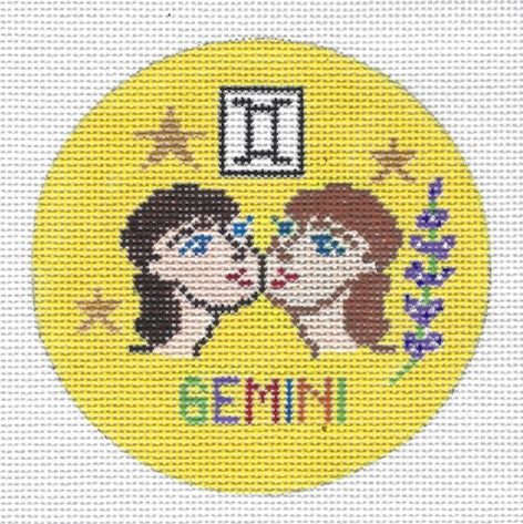 Doolittle Stitchery ZR106 Gemini Zodiac Round