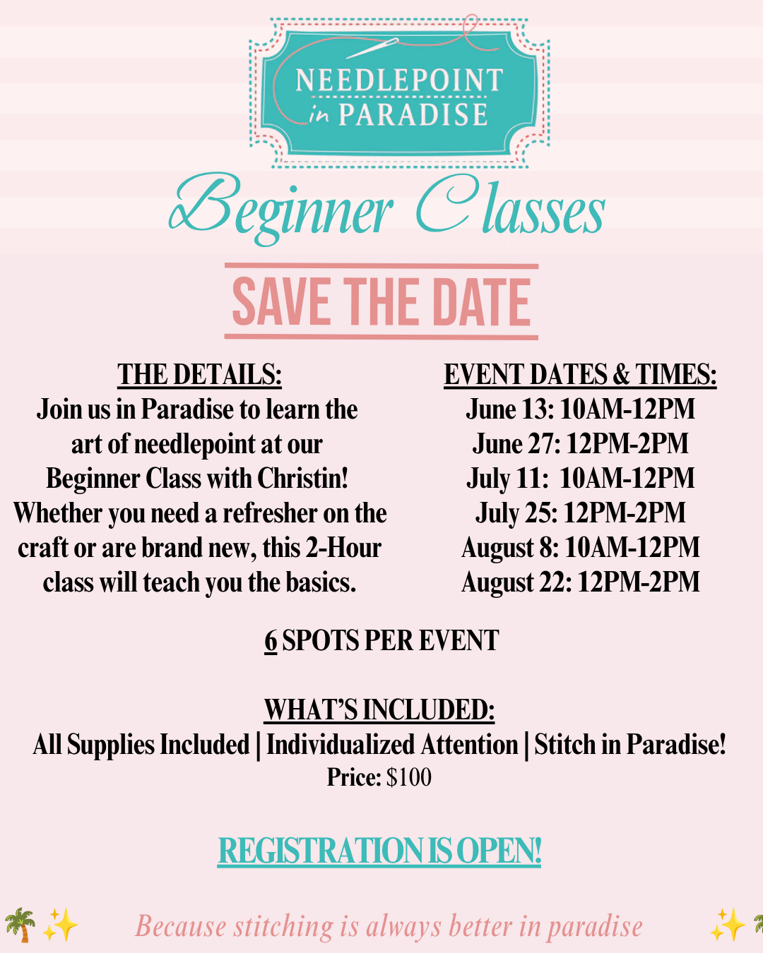 Beginner Needlepoint Class